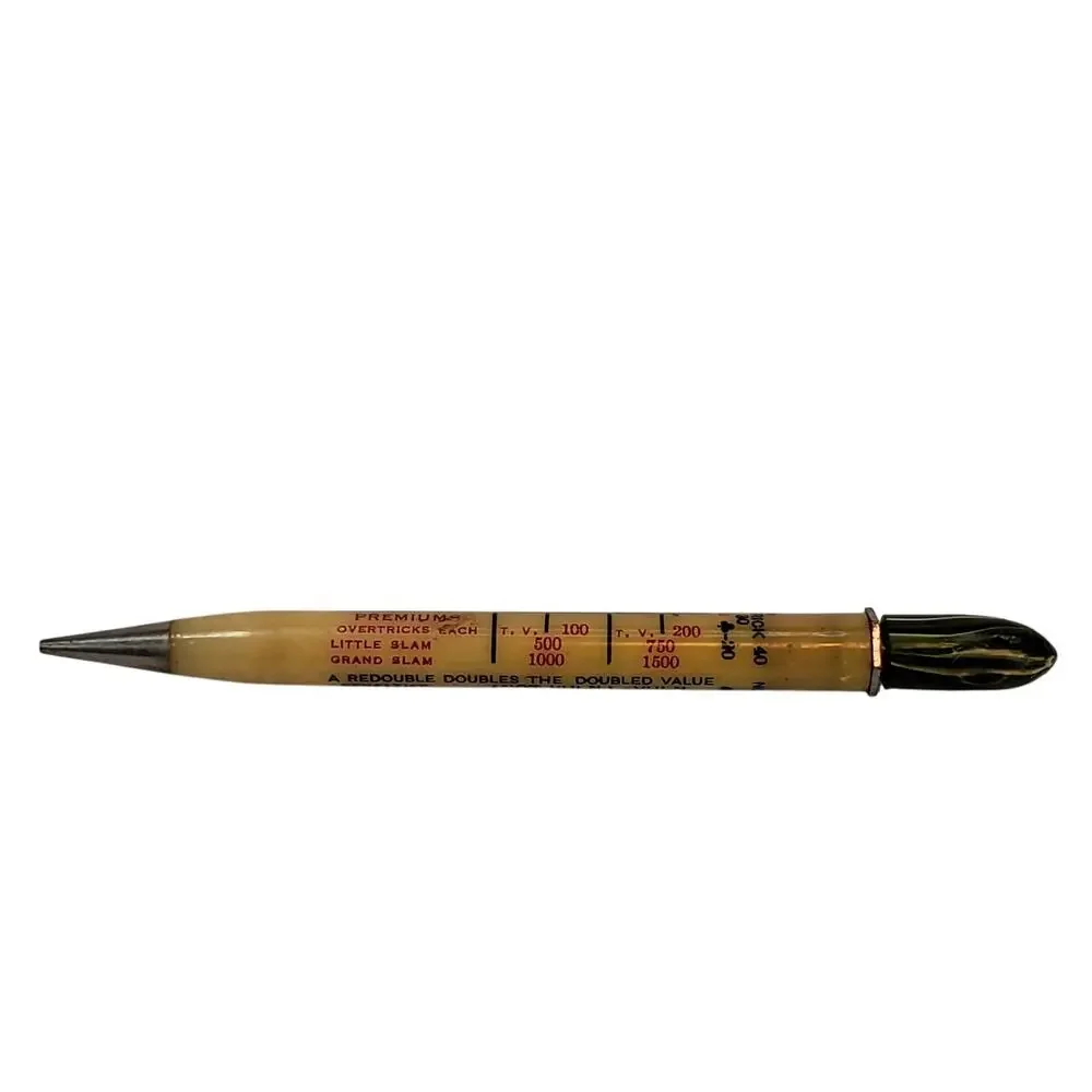 Vintage Vanco Bridge Card Game Scoring Celluloid Mechanical Pencil